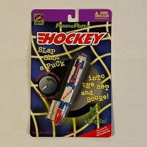 Vintage New Yes! Gear PowerPenz Hockey Slap Shot a Puck 1998 Blue White Red